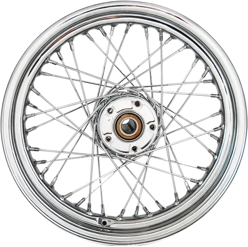 DS Chrome 40 Spoke 16"x3.00" Rear Wheel Assembly
