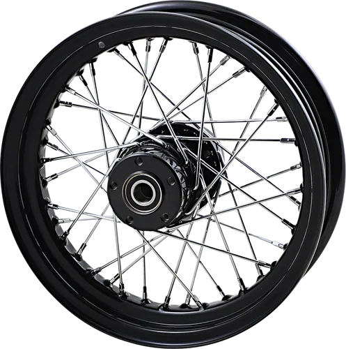 DS Black 40 Spoke 16"x3.00" Rear Wheel Assembly 1