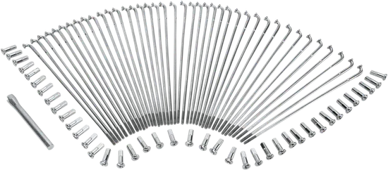 DS 21in Chrome Stainless Steel Front Drop Center Spoke Set