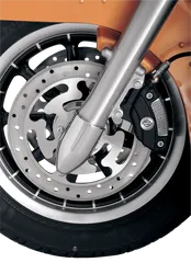 DS Polished Chromed Steel Front Axle Cap Cover Pair