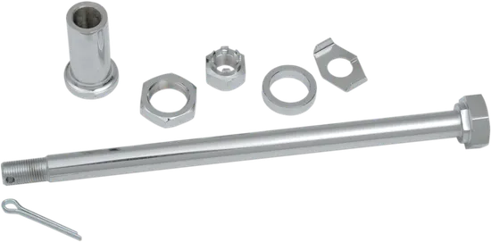 Drag Specialties Chrome Rear Wheel Axle Kit