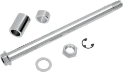 Drag Specialties Chrome Rear Wheel Axle Kit
