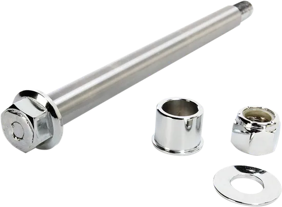 Drag Specialties Chrome Front Wheel Axle Kit