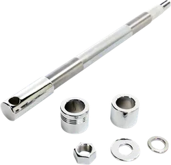 Drag Specialties Chrome Front Wheel Axle Kit