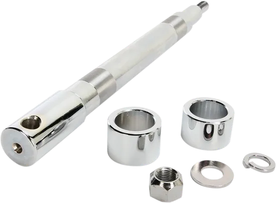 Drag Specialties Chrome Front Wheel Axle Kit