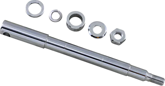 Drag Specialties Chrome Front Wheel Axle Kit
