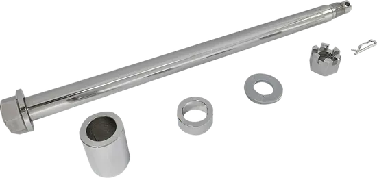 Drag Specialties Chrome Rear Wheel Axle Kit