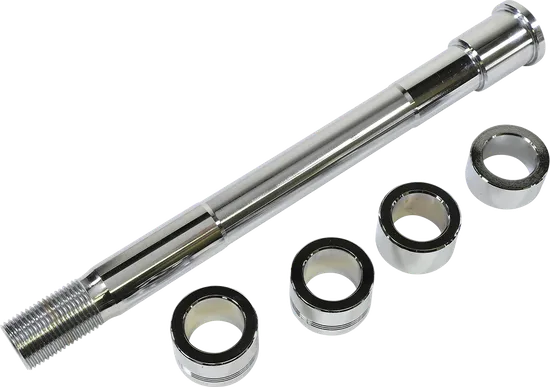 Drag Specialties Chrome Front Wheel Axle Kit