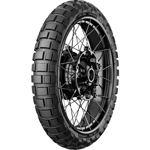 Continental Tire TKC80 2 Front Tire 120/70-19 60 R Blackwall Bias TL
