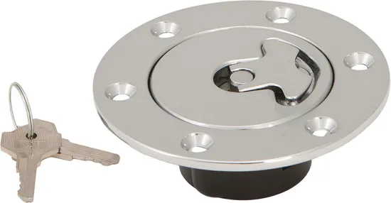 Harddrive Flushmount Vented Chrome Gas Cap