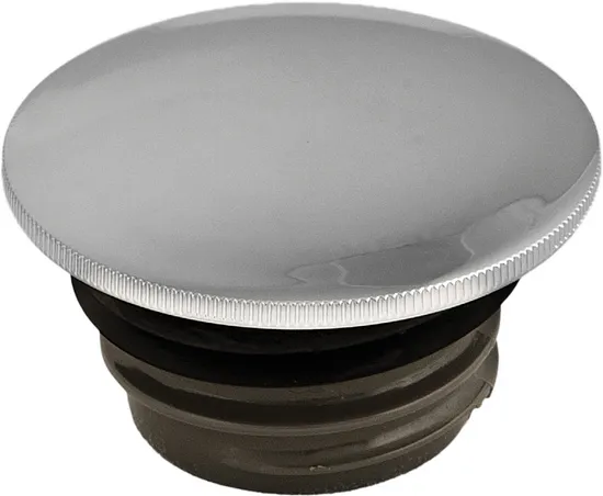 Harddrive Chrome Smooth Screw In Vented Gas Fuel Petrol Cap 1