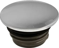 Harddrive Chrome Smooth Screw In Vented Gas Fuel Petrol Cap