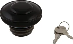 Harddrive Black Screw In w Lock Vented Gas Fuel Petrol Cap