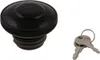 Harddrive Black Screw In w Lock Vented Gas Fuel Petrol Cap