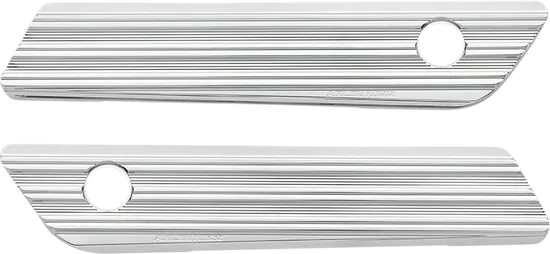 Arlen Ness 10-Gauge Saddlebag Hinges Covers Chrome Pair