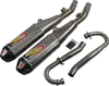 Pro Circuit Dual Ti6 Titanium Pro Exhaust Muffler System w CF Tip