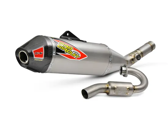 Pro Circuit SS Ti Exhaust Muffler  System CF Tip w SA
