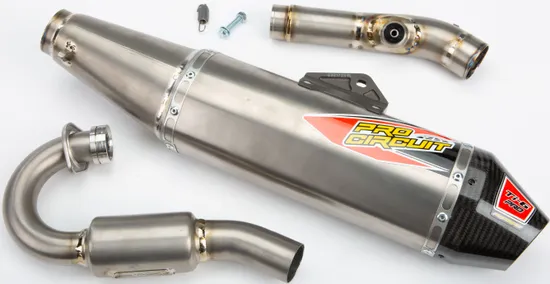 Pro Circuit Ti6 Titanium Pro Exhaust Muffler System w CF Tip