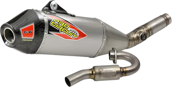 Pro Circuit SS Ti Exhaust Muffler System CF Tip w SA
