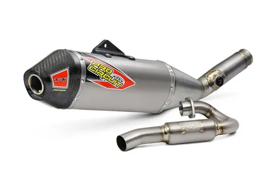 Pro Circuit SS Ti Exhaust Muffler  System CF Tip w SA