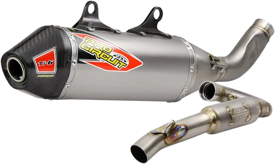 Pro Circuit SS Ti Exhaust Muffler System CF Tip w SA