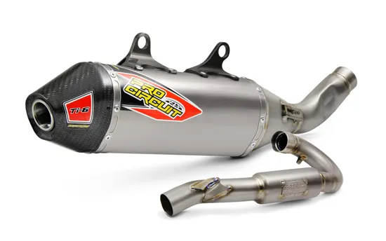 Pro Circuit SS Ti Exhaust Muffler System CF Tip w SA