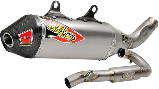 Pro Circuit SS Ti Exhaust Muffler System CF Tip w SA