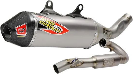 Pro Circuit Ti6 Titanium Pro Exhaust Muffler System w CF Tip