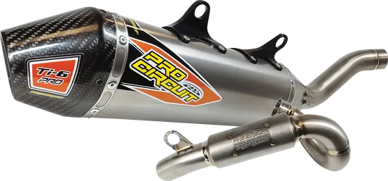 Pro Circuit Ti6 Titanium Pro Exhaust Muffler System w CF Tip