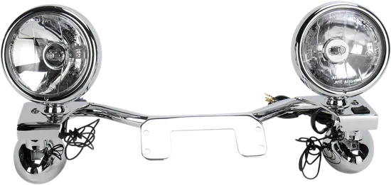 Cobra Chrome Lightbar w Shallow Spot Light