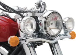 Cobra Chrome Straight Lightbar w Spot Light