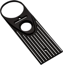 Full Length King Dash Cover Finned Black Silver