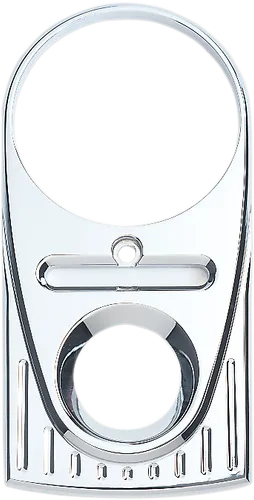 Tear Drop Upper Dash Cover Ball Milled Chrome