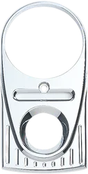 Tear Drop Upper Dash Cover Ball Milled Chrome