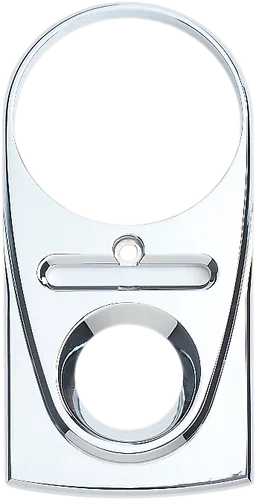 Tear Drop Upper Dash Cover Smooth Chrome
