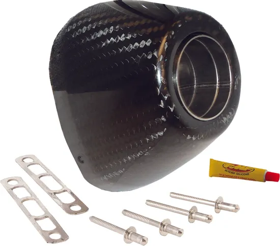 FMF Replacement End Cap Kit CF for Factory 4.1 Exhaust