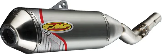 FMF Q4 SS Slip On Exhaust Muffler Pipe w Spark Arrestor For CRF250