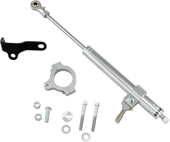 DS Satin Chrome Steering Damper Stabilzer Dampener Kit