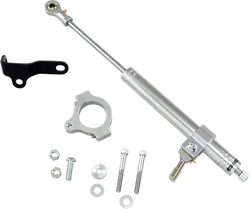 DS Satin Chrome Steering Damper Stabilzer Dampener Kit