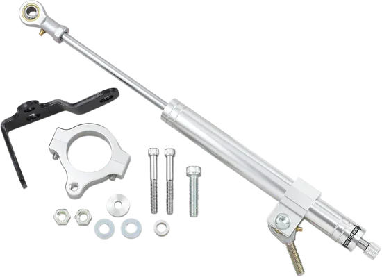 DS Satin Chrome Steering Damper Stabilzer Dampener Kit