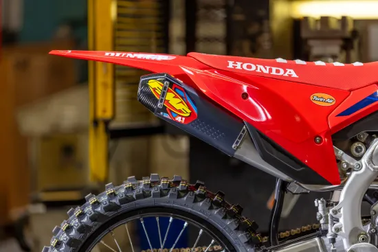 FMF 4.1 RCT Slip On Exhaust Muffler CF End Caps