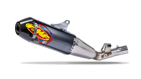 FMF 4.1 RCT Slip On Exhaust Muffler CF End Caps