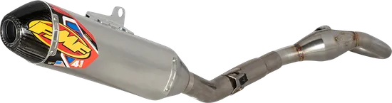 FMF 4.1 RCT Full Exhaust Muffler MB SS CF End Cap For CRF250R