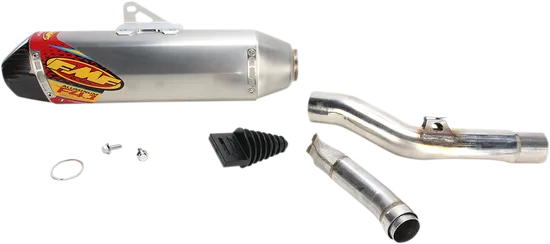 FMF 4.1 RCT Slip On Muffler Exhaust Al CF End Cap For KX450F