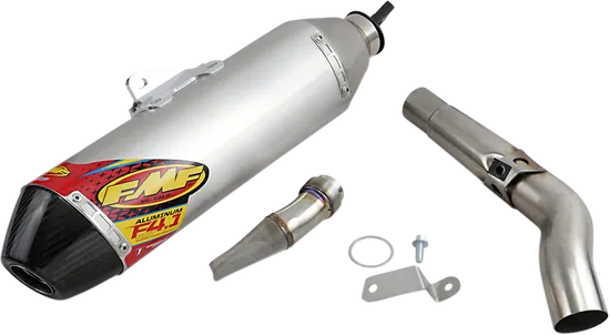 FMF 4.1 RCT Slip On Muffler Exhaust Al CF End Cap For KX450