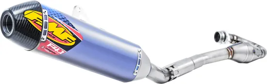 FMF 4.1 RCT Full Muffler Exhaust Megabomb TI CF End Cap For KX450