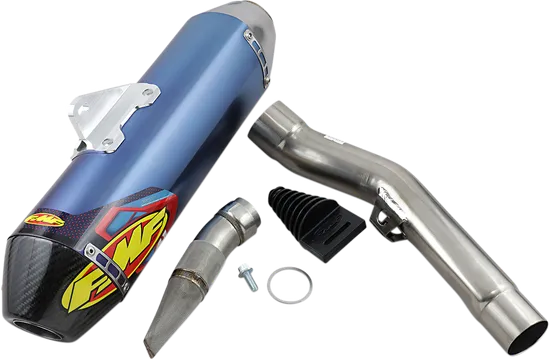 FMF 4.1 RCT Slip On Muffler Exhaust An Ti CF End Cap For KX250F