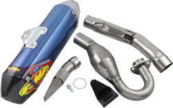 FMF 4.1 RCT Full Muffler Exhaust Megabomb An TI CF End Cap For KX250F