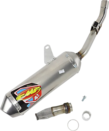 FMF 4.1 Mini Slip On Al SS Muffler Exhaust Pipe SS End Cap For KLX140
