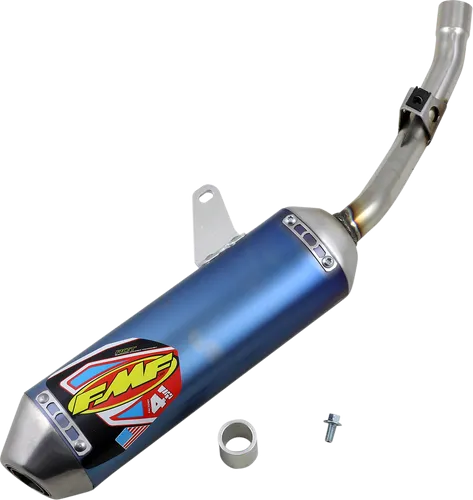 FMF 4.1 Mini Slip On Al SS Muffler Exhaust Ti SS End Cap For KLX140